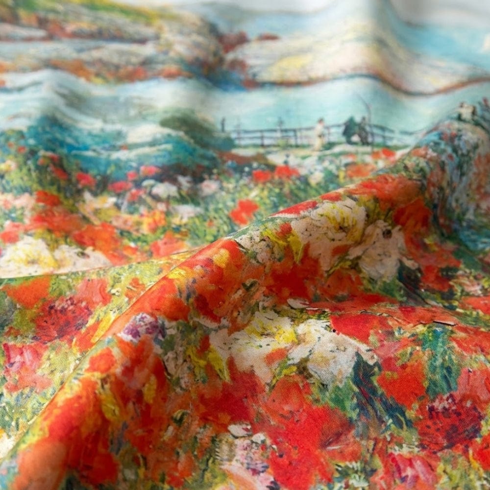 Carré de soie pour femme | Brillance subtile et style intemporel Multicolore / 53x53cm The Foulard