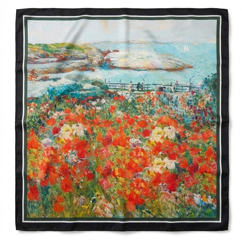 Carré de soie pour femme | Brillance subtile et style intemporel Multicolore / 53x53cm The Foulard