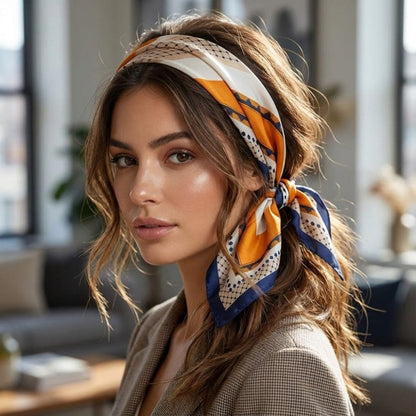 Cheveux foulard | L’allié mode pour un look moderne Style carré / 70x70cm The Foulard