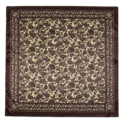 Foulard bandana femme | Style bohème chic et allure raffinée Marron The Foulard