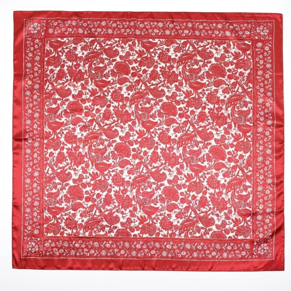 Foulard bandana femme | Style bohème chic et allure raffinée Rouge The Foulard