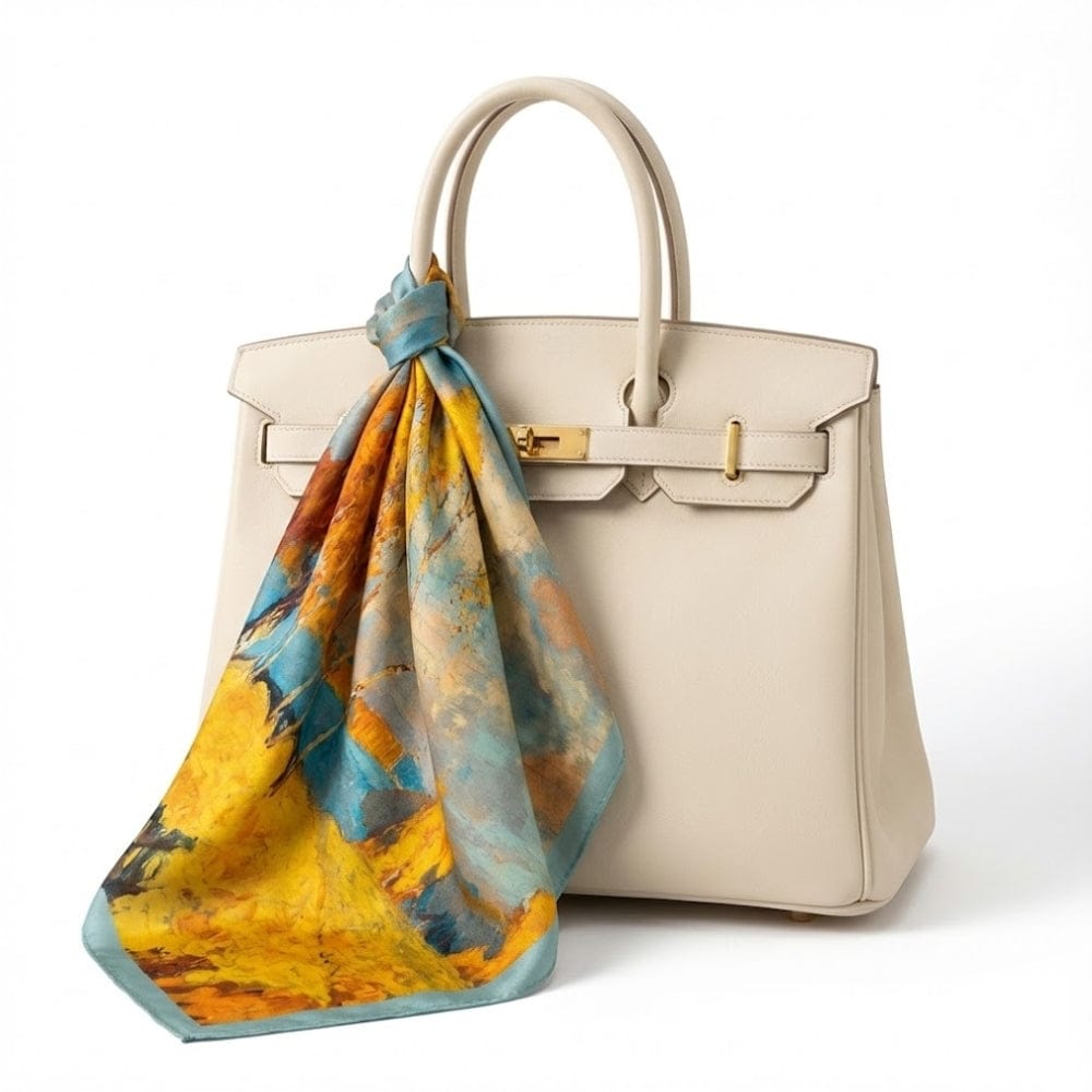 Foulard bohème chic | Douceur, fluidité et élégance intemporelle Multicolore / 53x53cm The Foulard