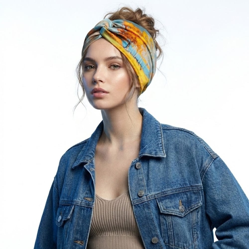 Foulard bohème chic | Douceur, fluidité et élégance intemporelle Multicolore / 53x53cm The Foulard