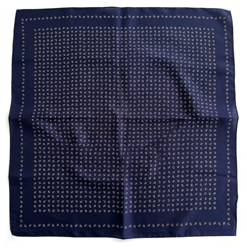 Foulard carré | Douceur satinée et style sophistiqué Bleu / 70x70CM The Foulard