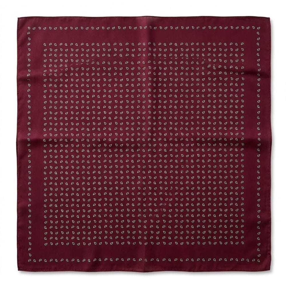Foulard carré | Douceur satinée et style sophistiqué Bordeaux / 70x70CM The Foulard