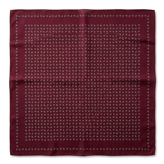 Foulard carré | Douceur satinée et style sophistiqué Bordeaux / 70x70CM The Foulard