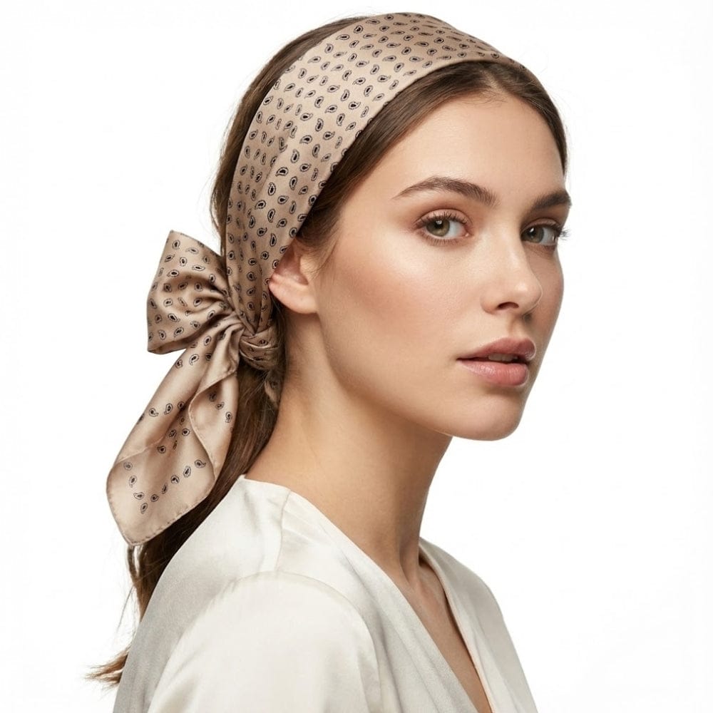 Foulard carré | Douceur satinée et style sophistiqué The Foulard