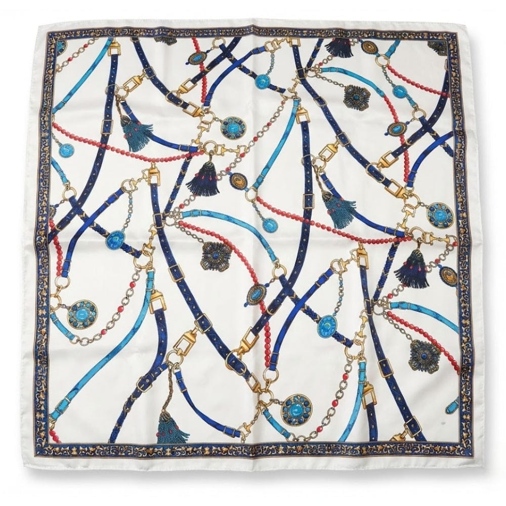 Foulard en satin | Chic discret et intemporel Blanc / 70x70cm The Foulard