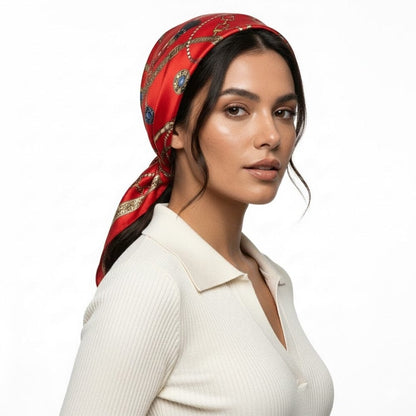 Foulard en satin | Chic discret et intemporel The Foulard