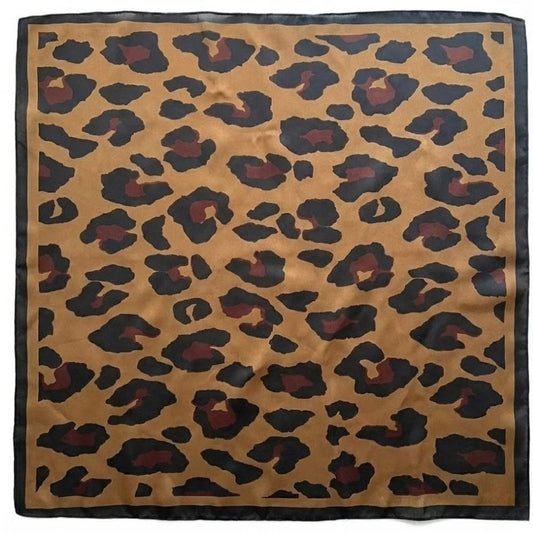 Foulard femme léopard | L’accessoire chic au motif iconique Léopard / 70x70cm The Foulard