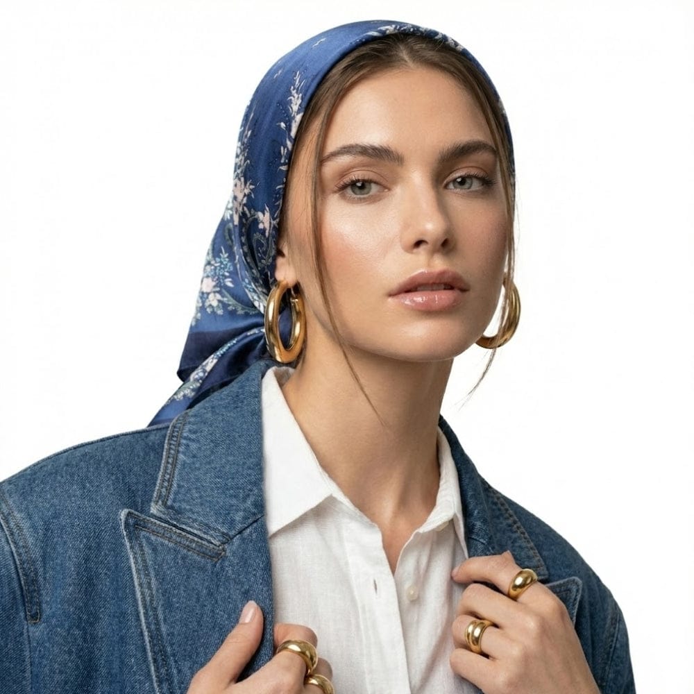 Foulard femme pour la tête | Élégance bohème et style raffiné The Foulard
