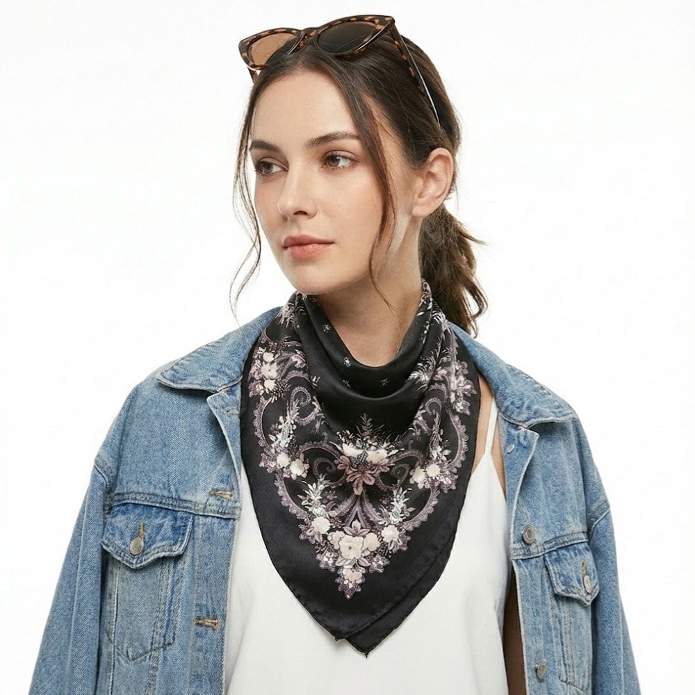 Foulard femme pour la tête | Élégance bohème et style raffiné The Foulard