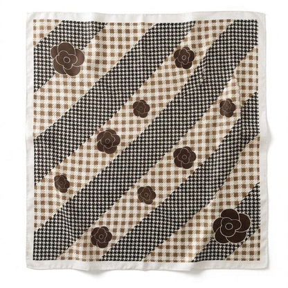 Foulard femme satin | Accessoire élégant au charme intemporel Style 1 / 90x90cm The Foulard