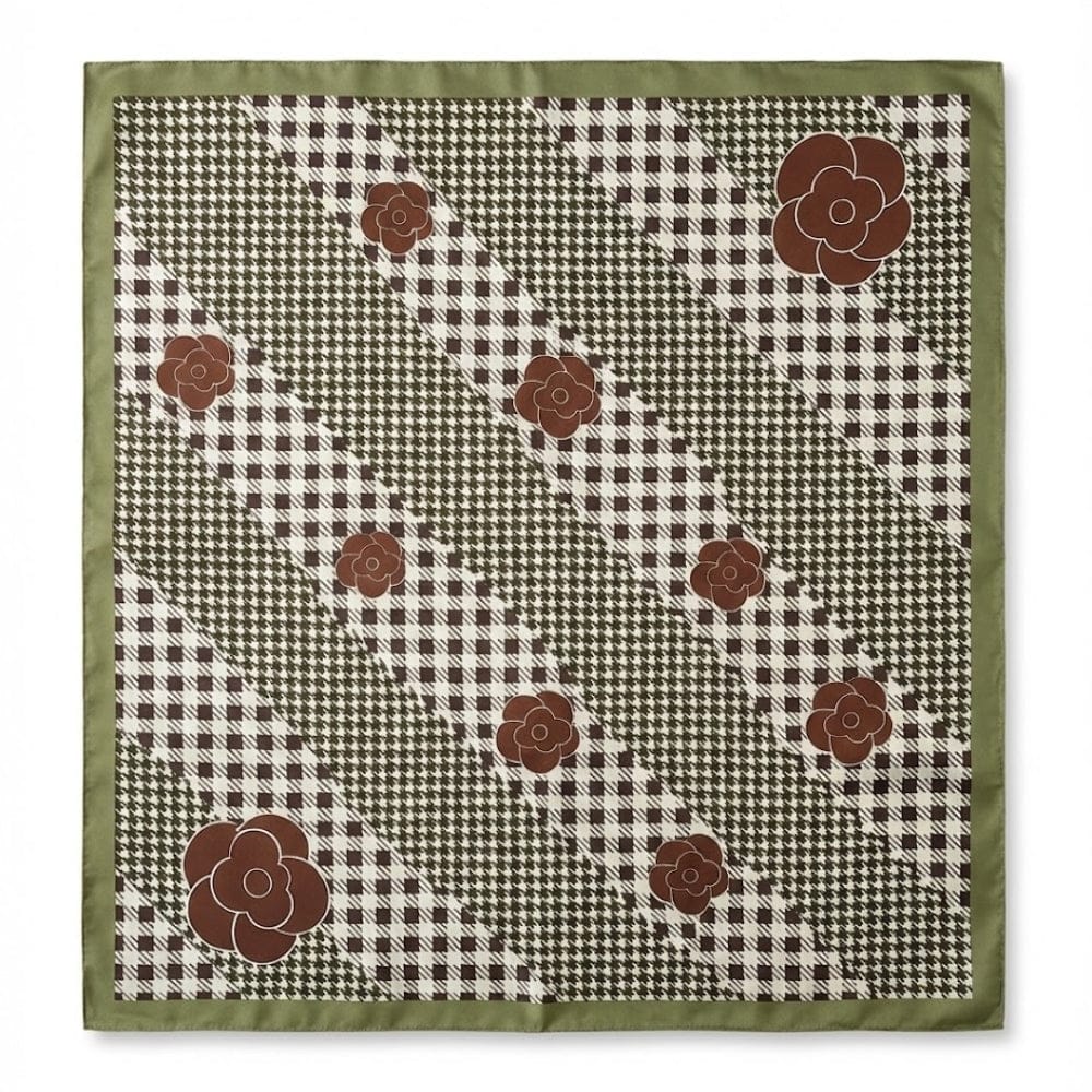 Foulard femme satin | Accessoire élégant au charme intemporel Style 2 / 90x90cm The Foulard