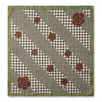 Foulard femme satin | Accessoire élégant au charme intemporel Style 2 / 90x90cm The Foulard