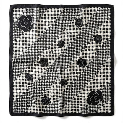 Foulard femme satin | Accessoire élégant au charme intemporel Style 4 / 90x90cm The Foulard