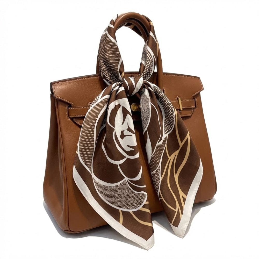 Foulard fleur | Le détail fleuri et satiné The Foulard