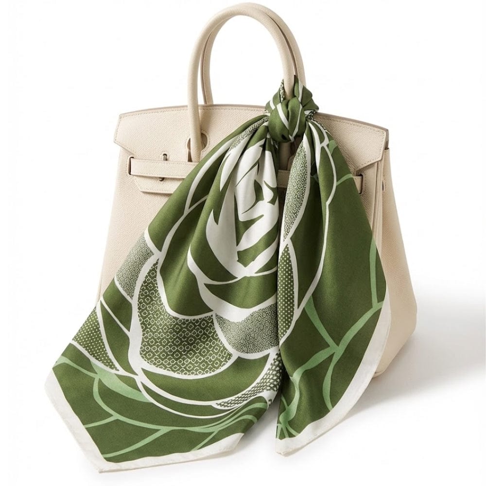 Foulard fleur | Le détail fleuri et satiné The Foulard