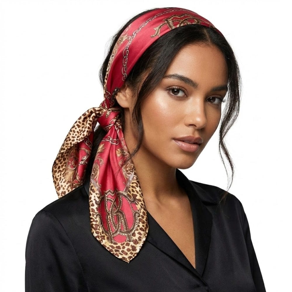 Foulard léopard femme | Motif félin pour une allure élégante The Foulard