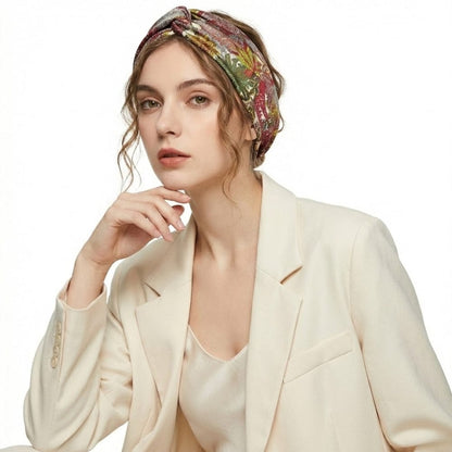 Foulard printemps femme | Motifs frais et douceur satinée Rouge / 90x90cm The Foulard