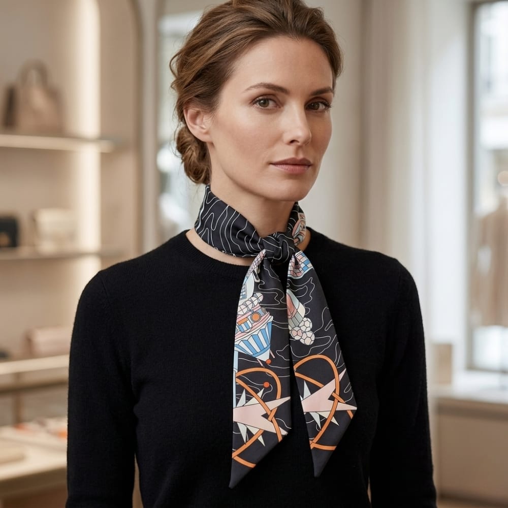 Foulard ruban | Touche mode chic et féminine The Foulard