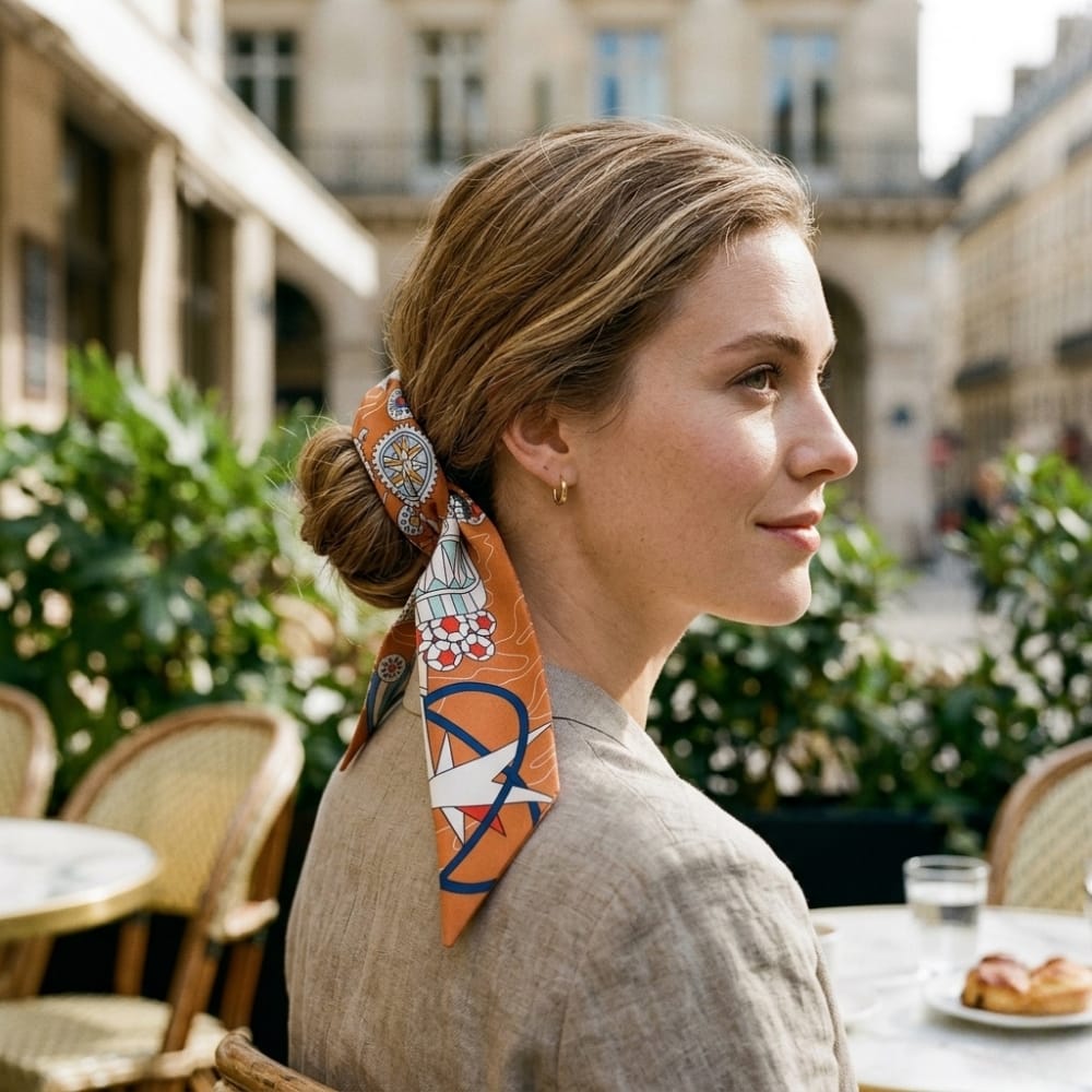 Foulard ruban | Touche mode chic et féminine The Foulard