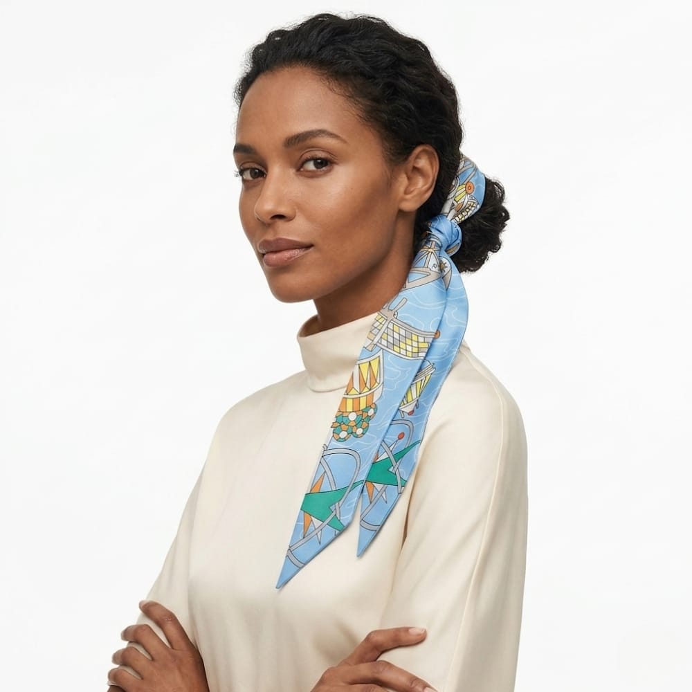 Foulard ruban | Touche mode chic et féminine The Foulard