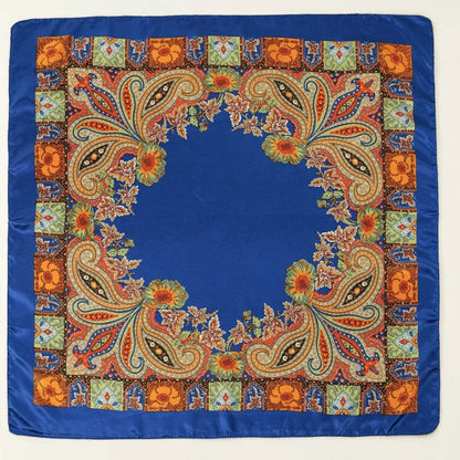 Foulard sur les cheveux | Élégance bohème et style raffiné Bleu The Foulard