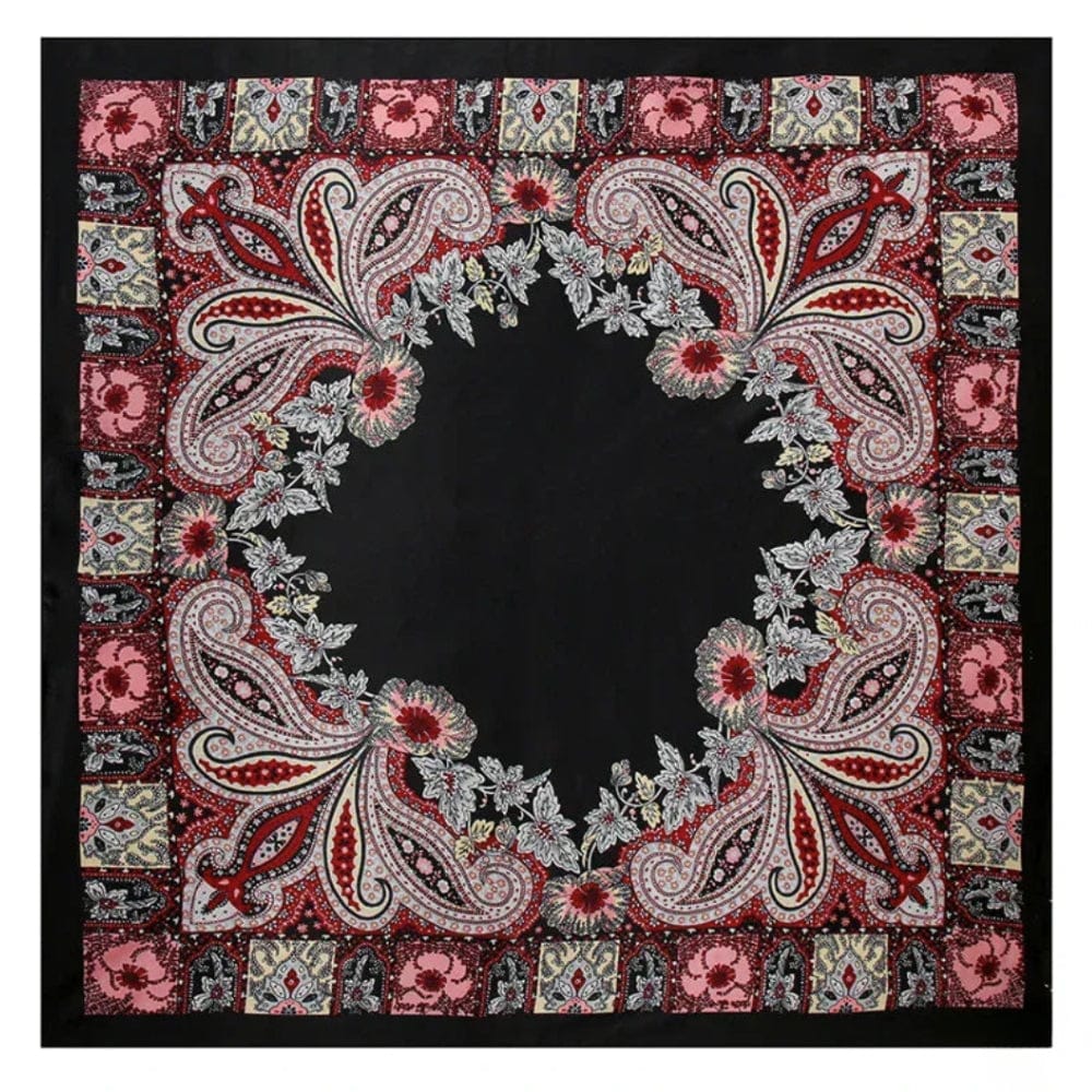 Foulard sur les cheveux | Élégance bohème et style raffiné mauve The Foulard