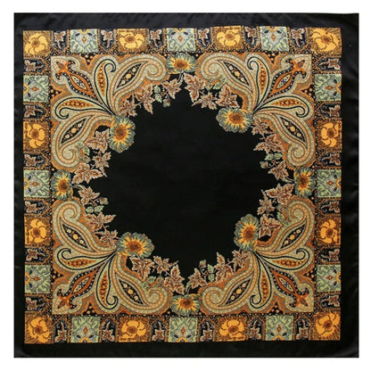 Foulard sur les cheveux | Élégance bohème et style raffiné Noir The Foulard