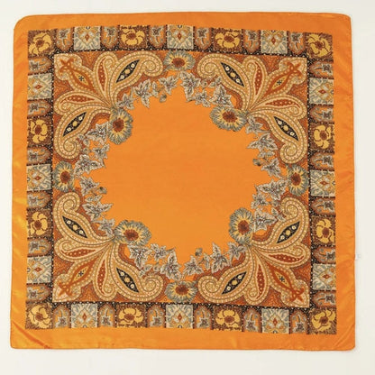 Foulard sur les cheveux | Élégance bohème et style raffiné Orange The Foulard