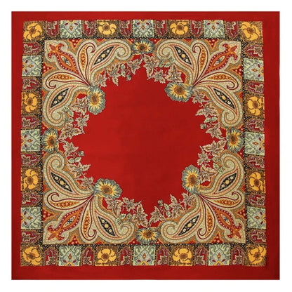 Foulard sur les cheveux | Élégance bohème et style raffiné Rouge The Foulard