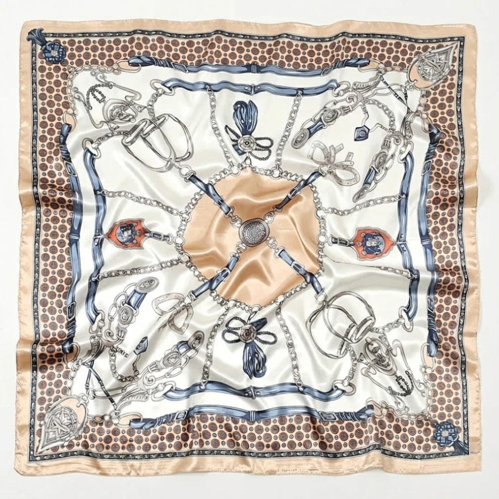 Grand foulard femme | Douceur, légèreté et allure sophistiquée Crème The Foulard
