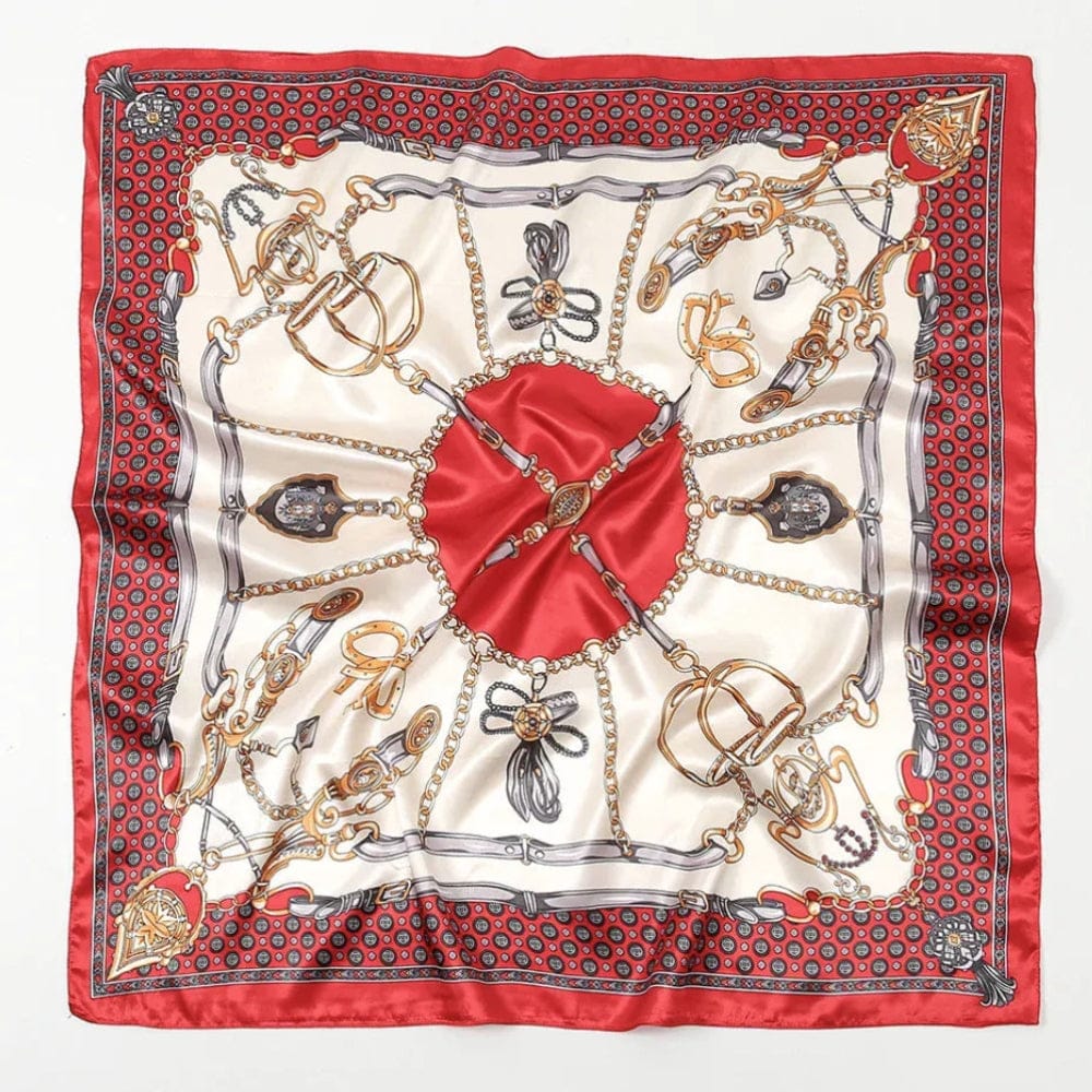 Grand foulard femme | Douceur, légèreté et allure sophistiquée Rouge The Foulard